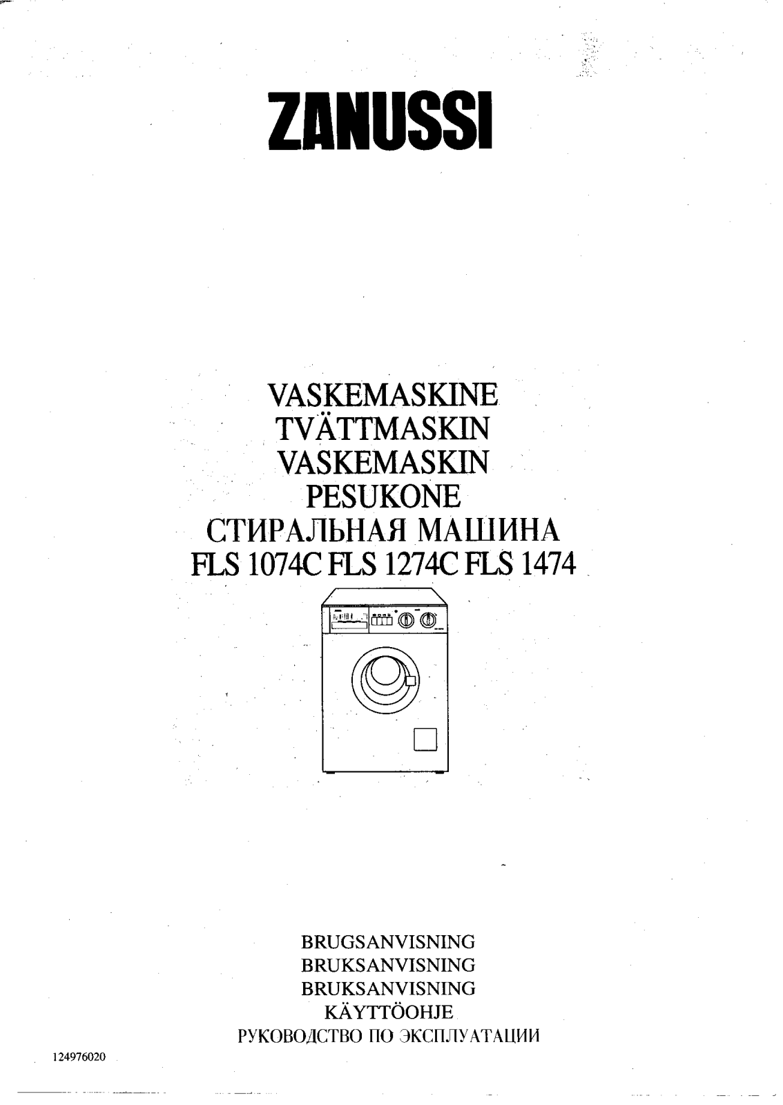 Zanussi FLS1074C, FLS1274C, FLS1474 User Manual