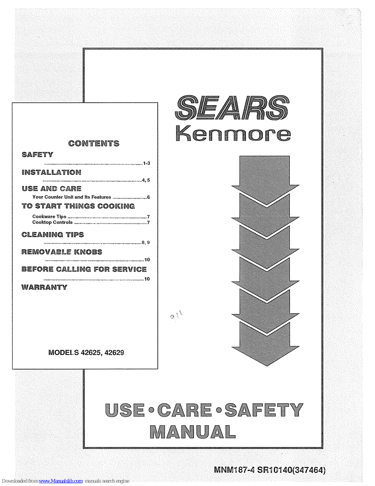 Kenmore 42625, 42629 Use, Care, Safety Manual - ManualMachine.com