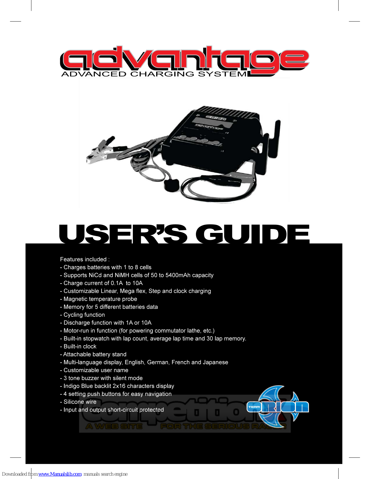 Team Orion Advantage User Manual