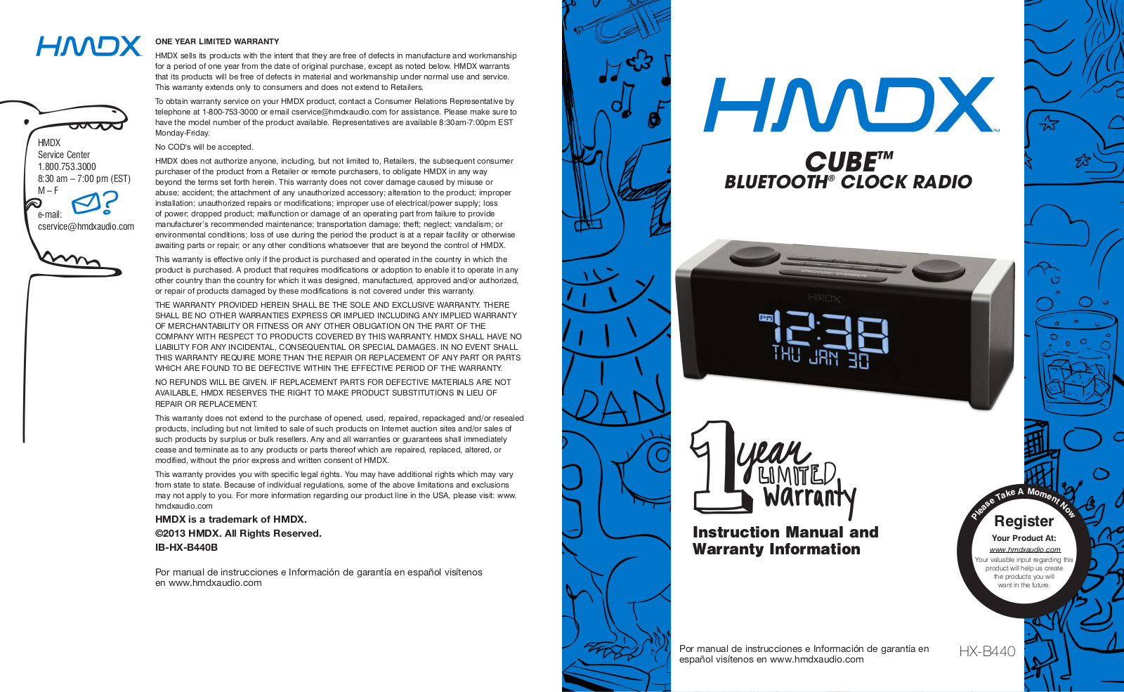 HMDX Cube Wireless Bluetooth User Manual