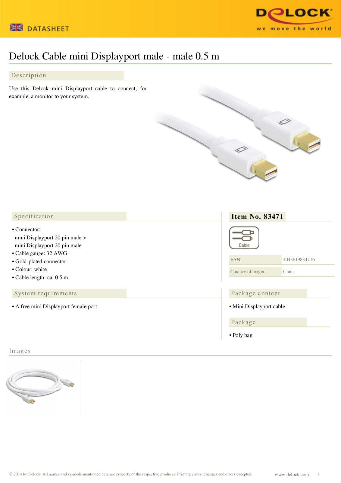 DELOCK 83471 Datasheet - ManualMachine.com