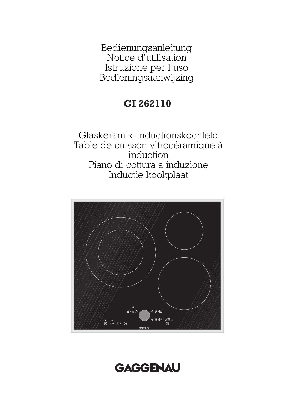 GAGGENAU CI262110 User Manual