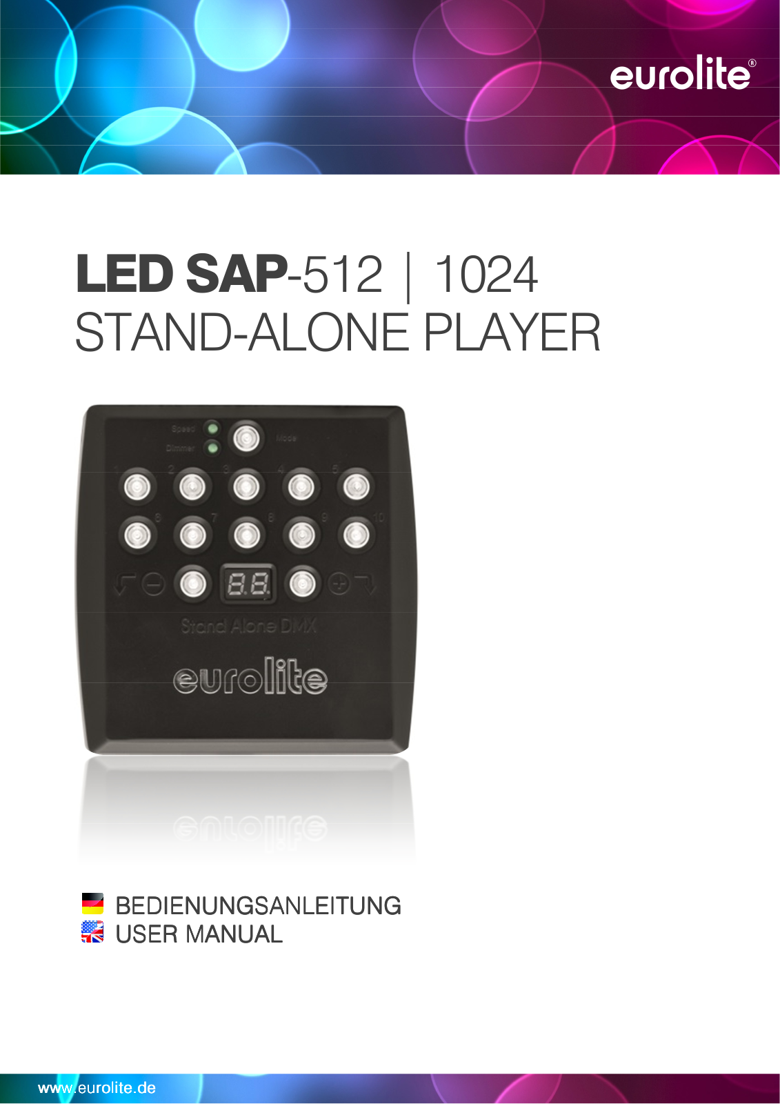 EuroLite LED SAP-512, LED SAP-1024 User Manual