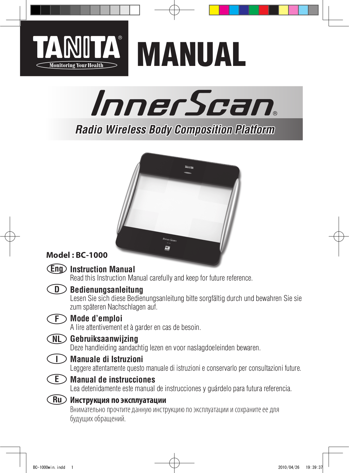 Garmin Tanita User Manual