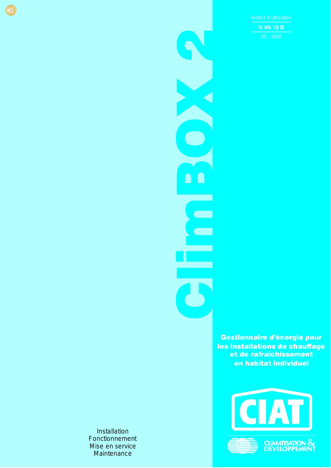 CIAT CLIMBOX 2 User Manual