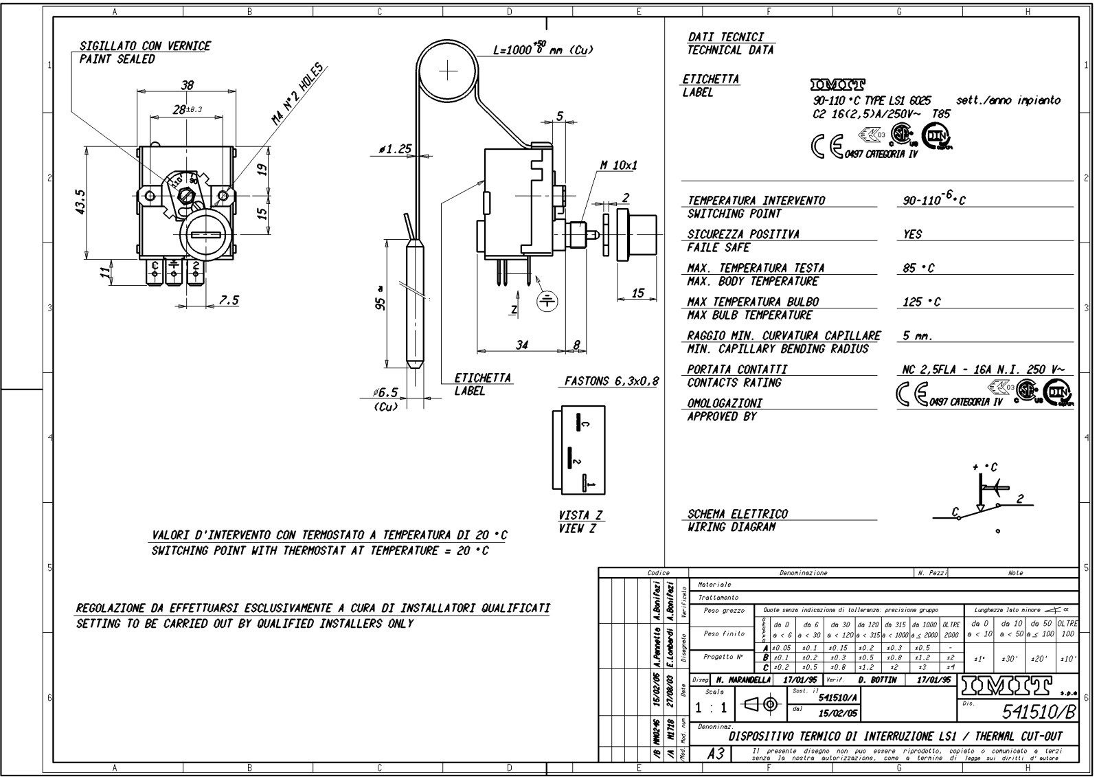 EMZ GMBH TEMP BEGRENZER Datasheet - ManualMachine.com