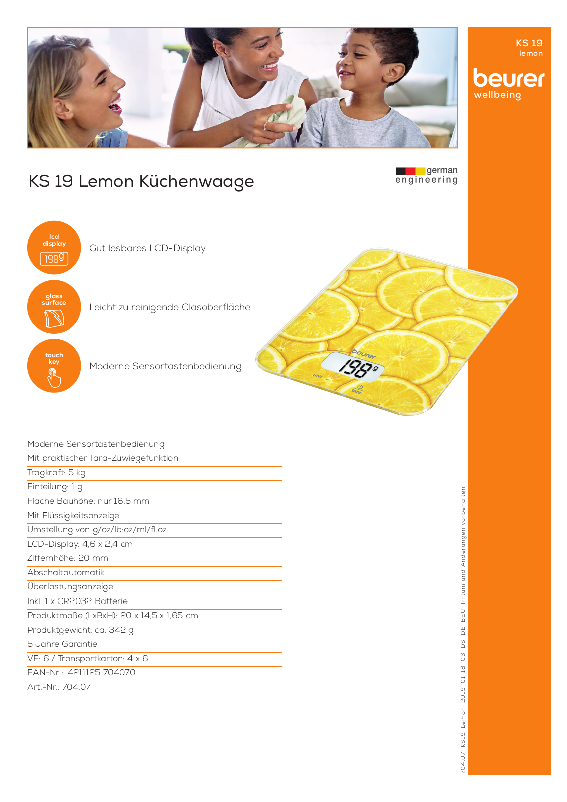 Beurer KS 19 Lemon Service Manual