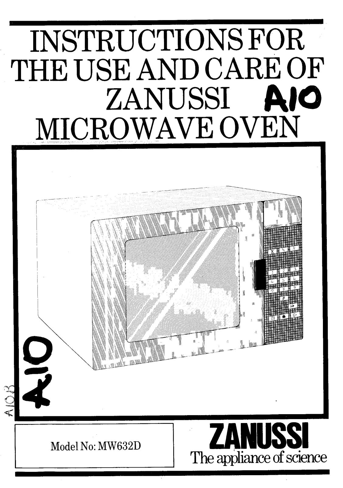 Zanussi MW632D User Manual