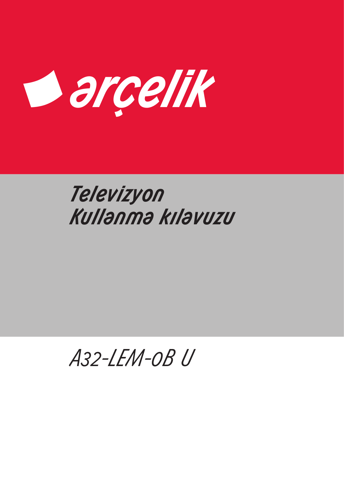 Arçelik A32-LEM-0B U User manual