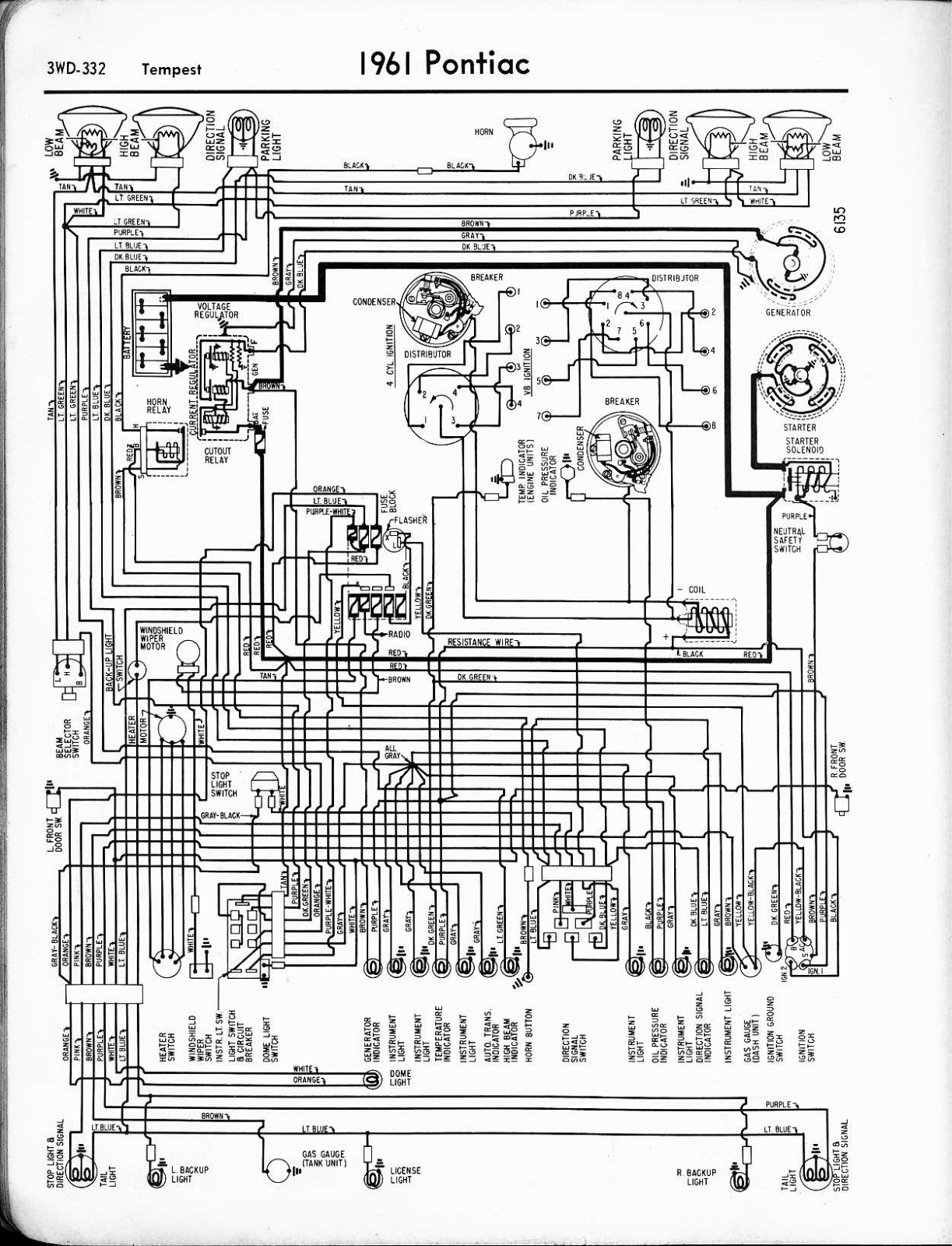 Pontiac 1961 schematic