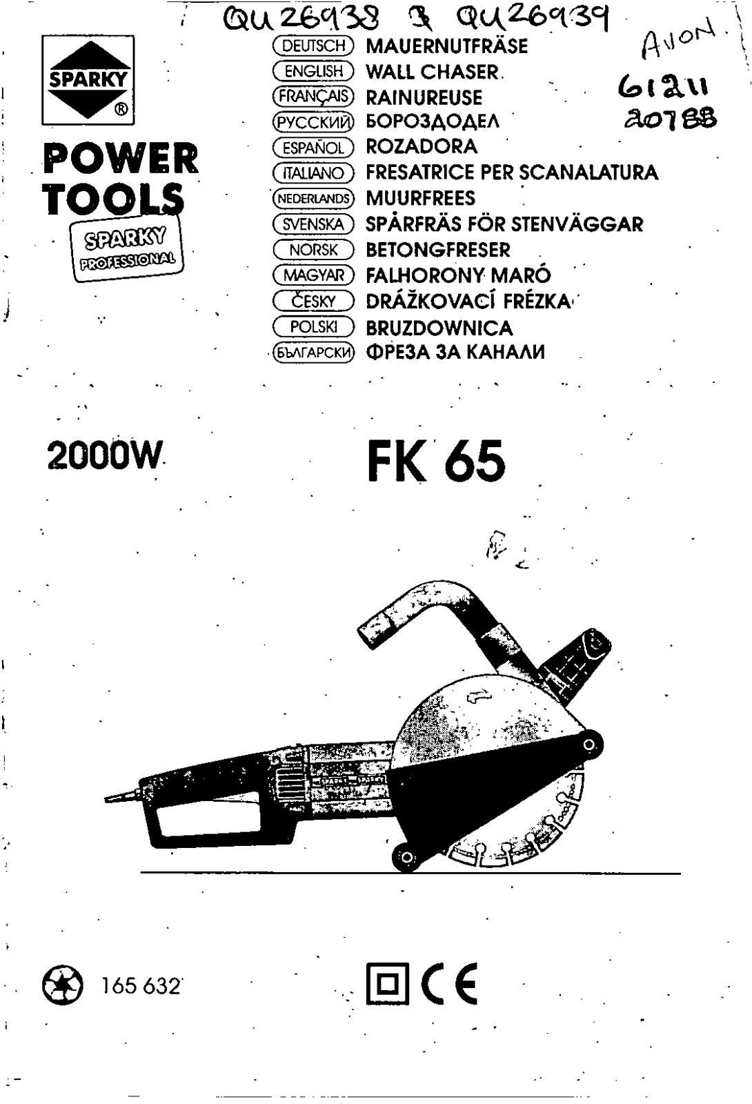 Sparky Group FK 65 User Manual