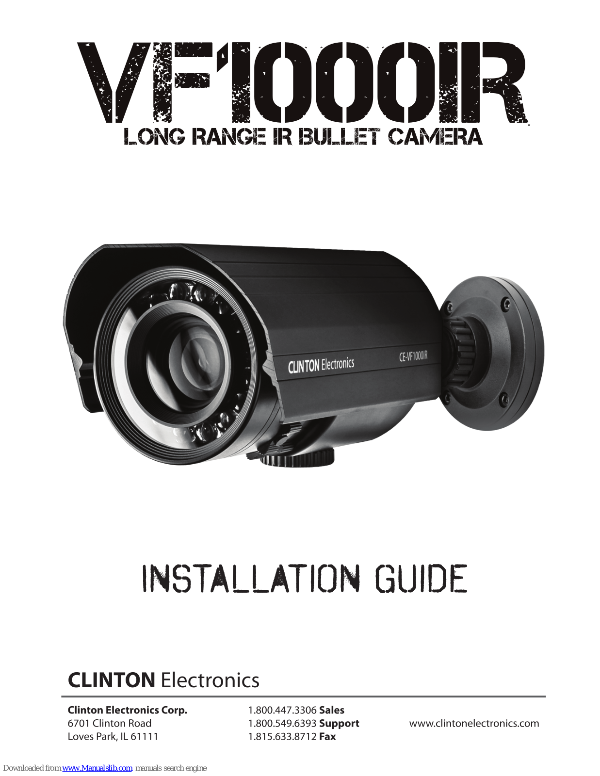 Clinton Electronics VF1000IR Installation Manual