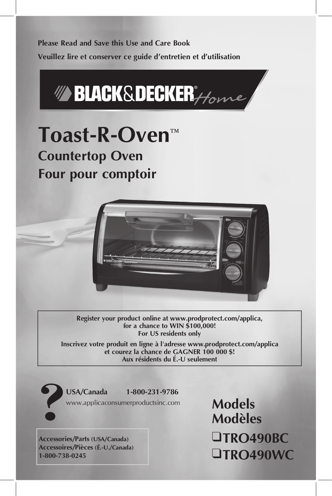 Black & Decker TRO490WC, TRO490BC User Manual