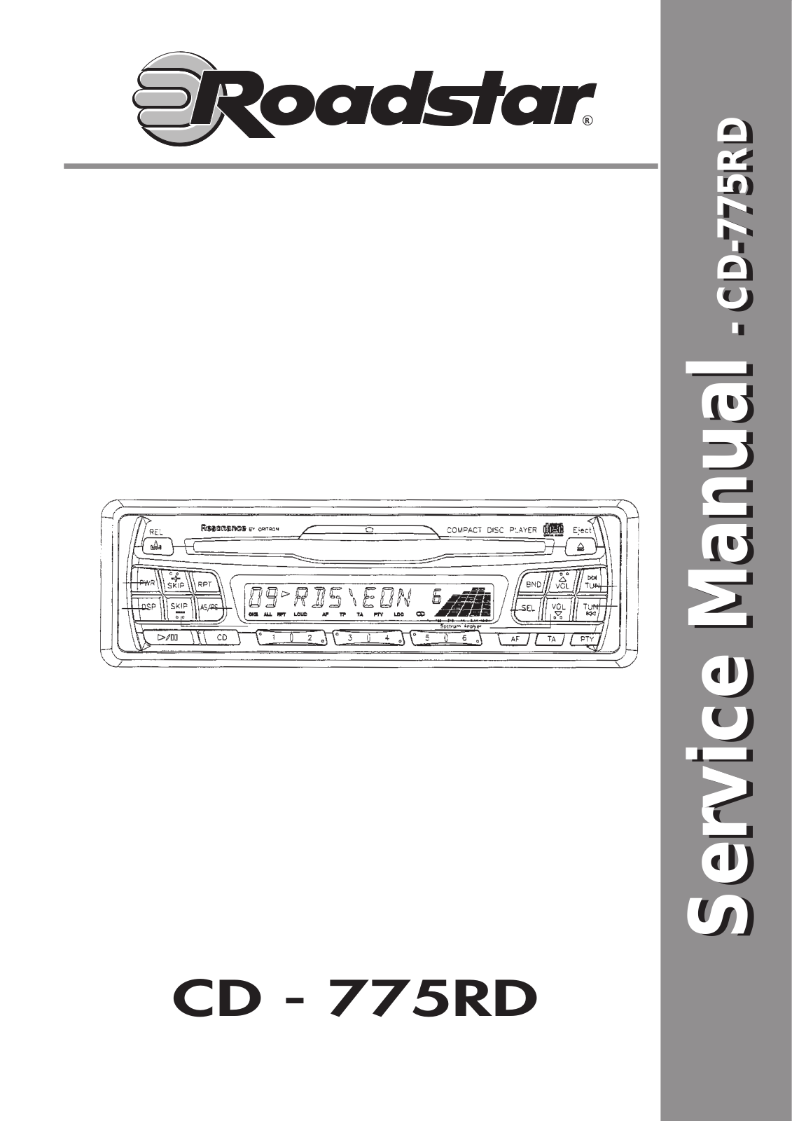 ROADSTAR CD-775RD Service Manual