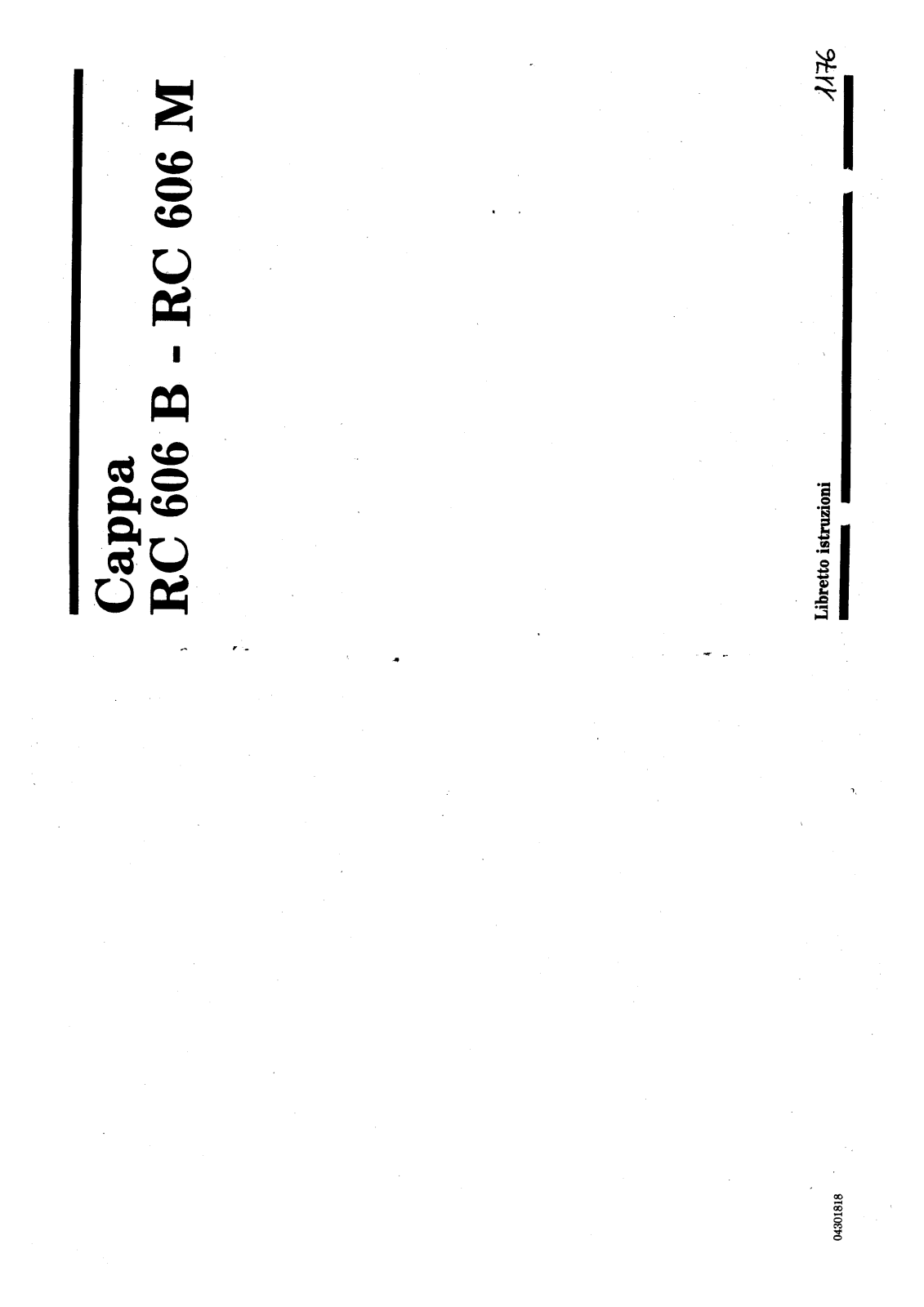 Rex RC606ME, RC606BE User Manual