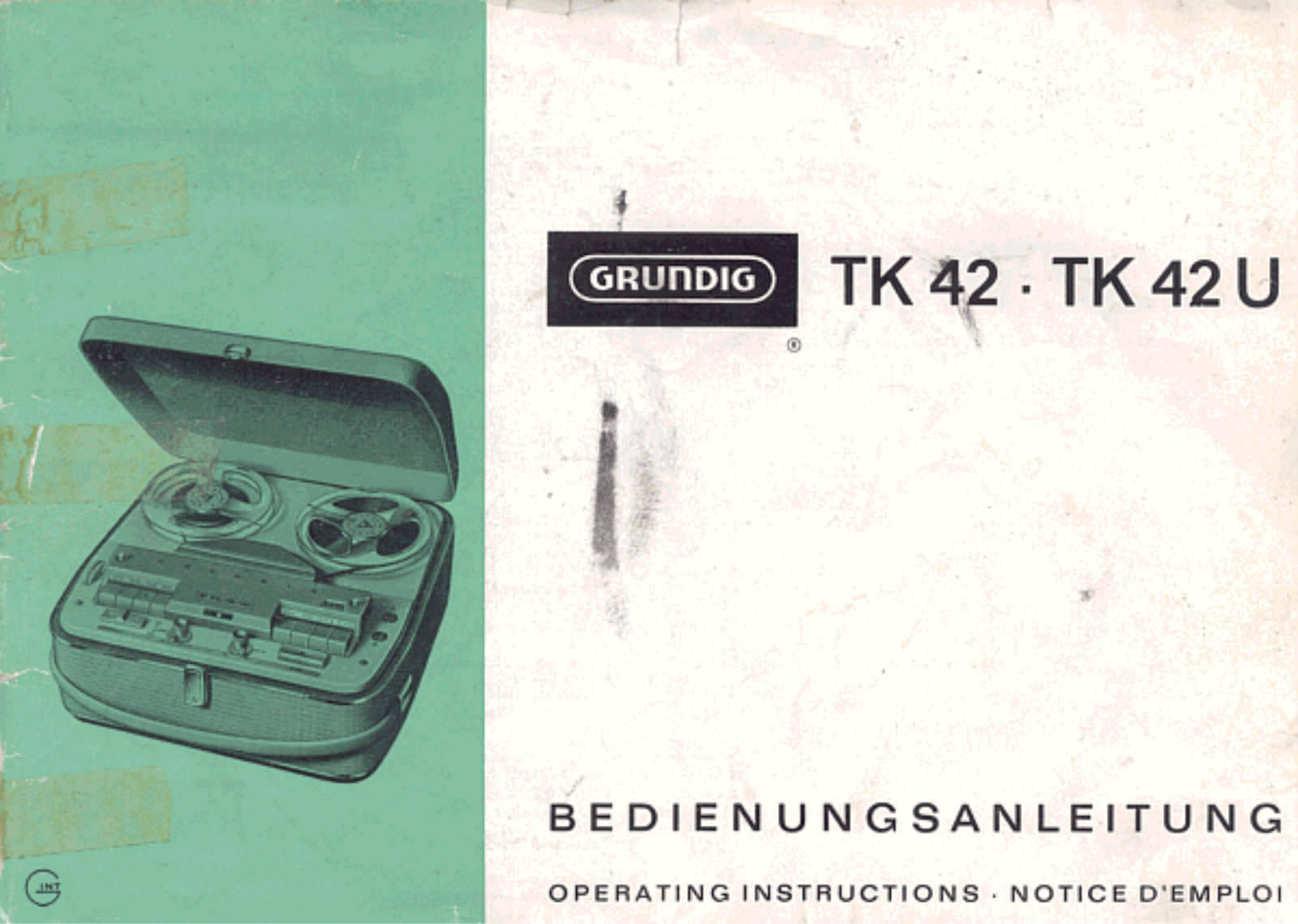GRUNDIG TK 42 U User Manual