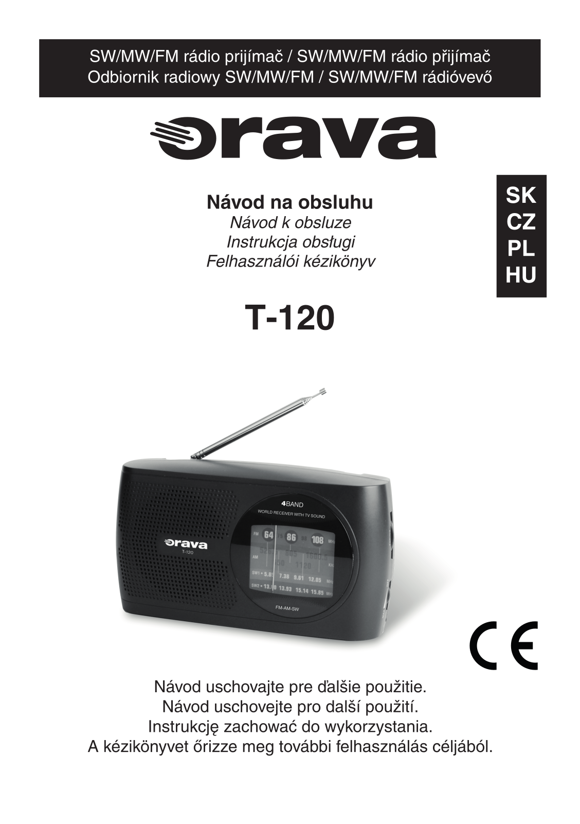 Orava T-120 User Manual