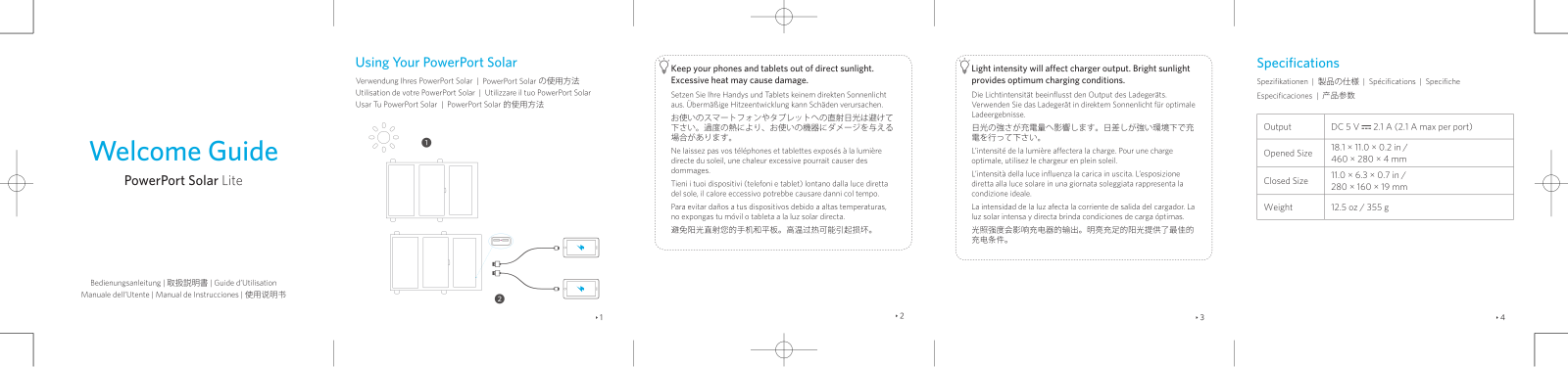 Anker PowerPort Solar Lite User Manual