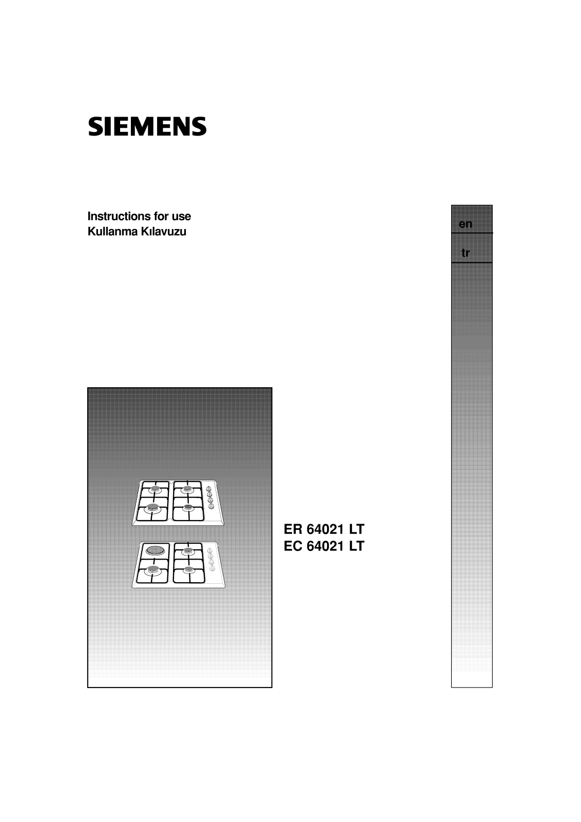 Siemens ER64021LT, EC64021LT Instructions Manual