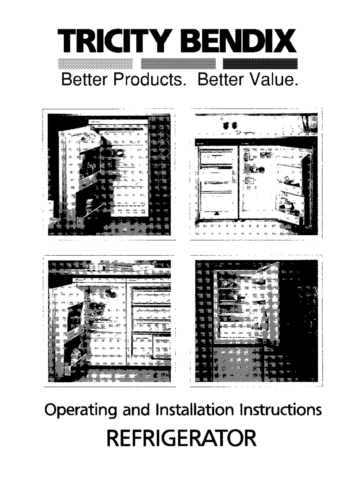 tricity bendix RF406 User Manual