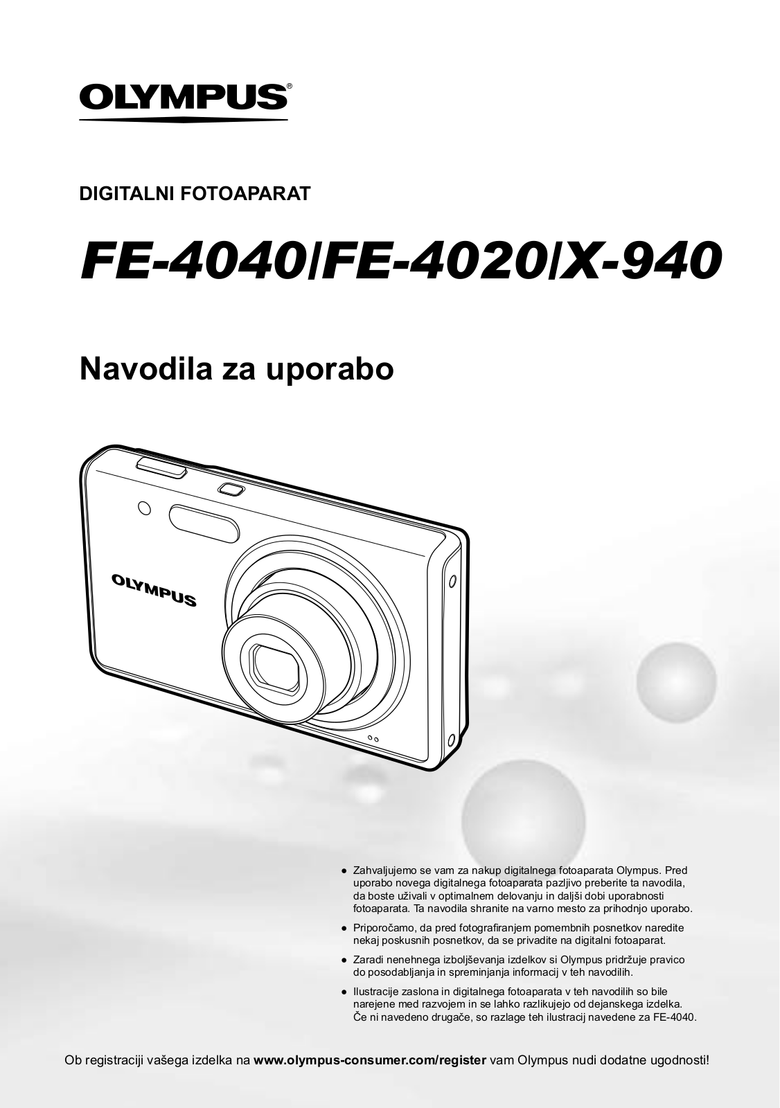 OLYMPUS FE-4020 User Manual