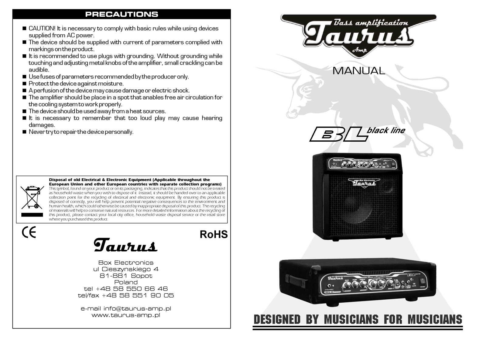 Taurus BL-1010 User Manual