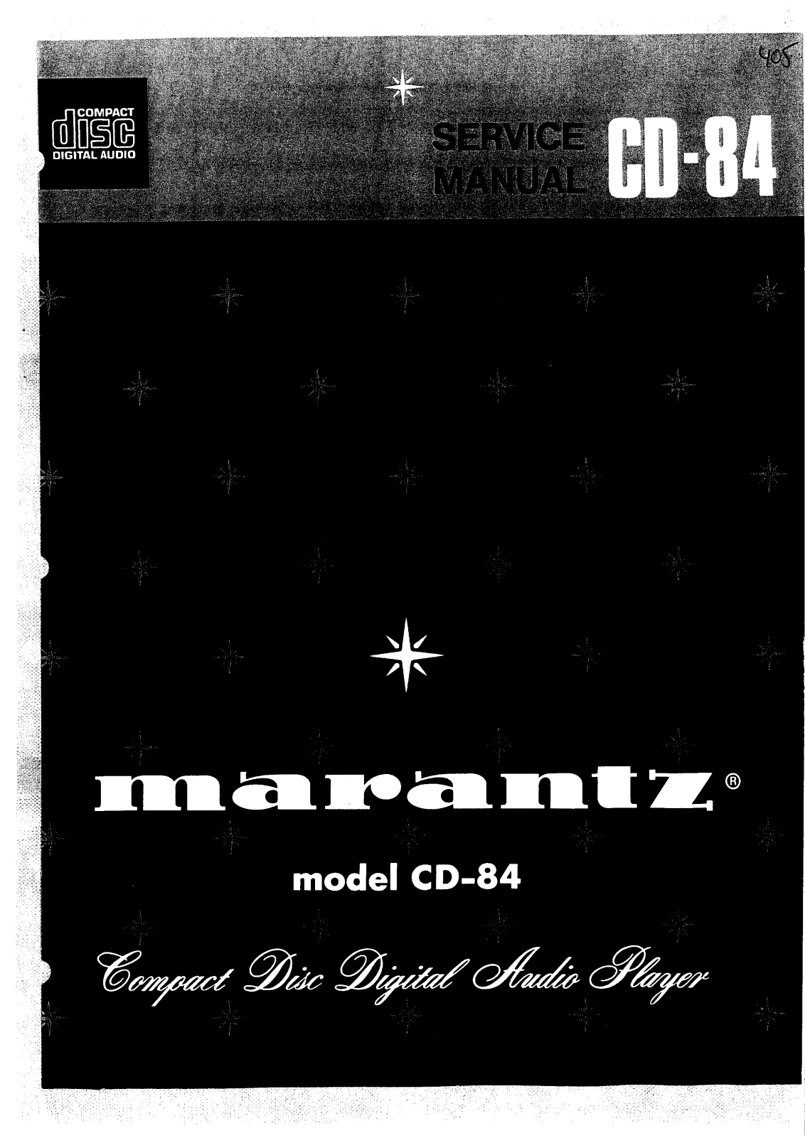 Marantz CD-84 Service Manual