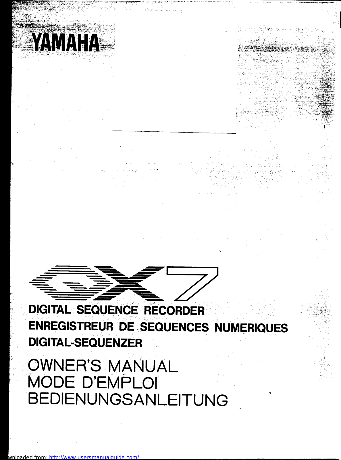 Yamaha Audio QX7 User Manual