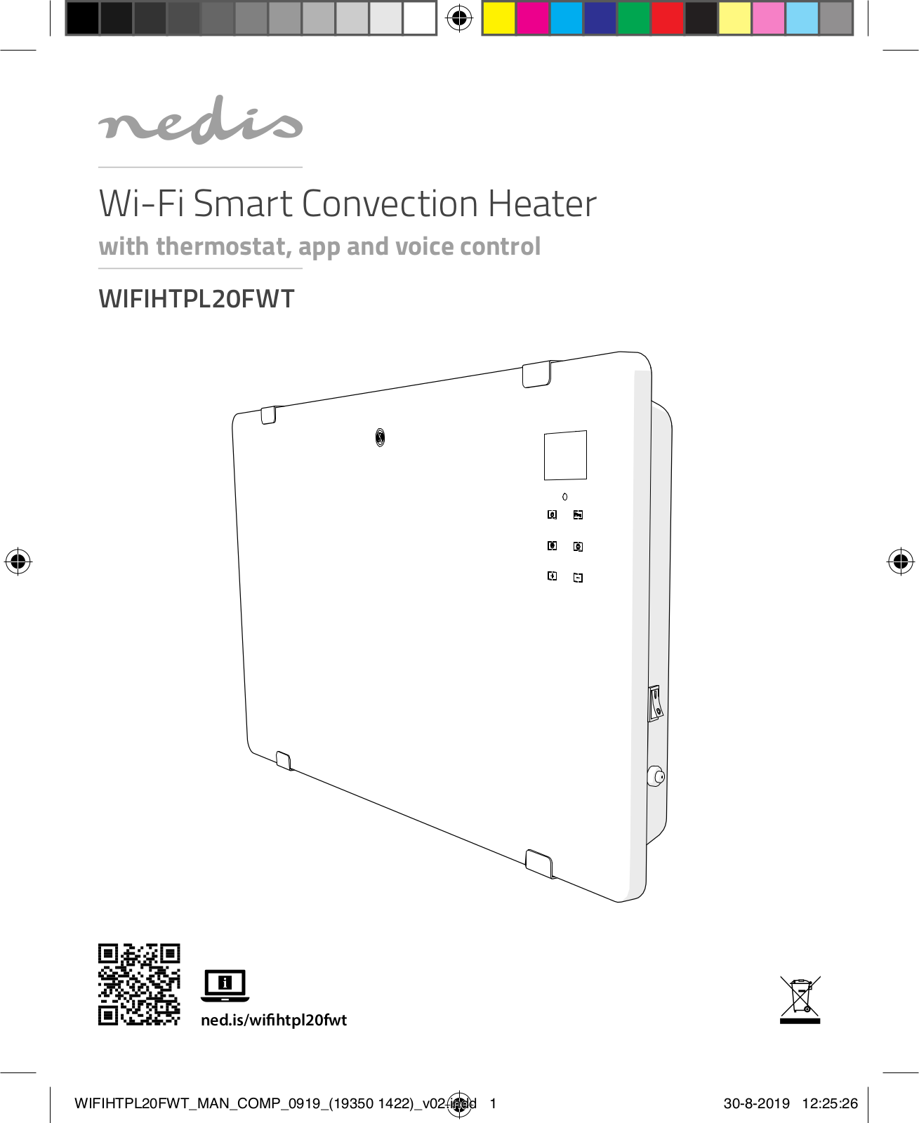 Nedis WIFIHTPL20FWT User Manual