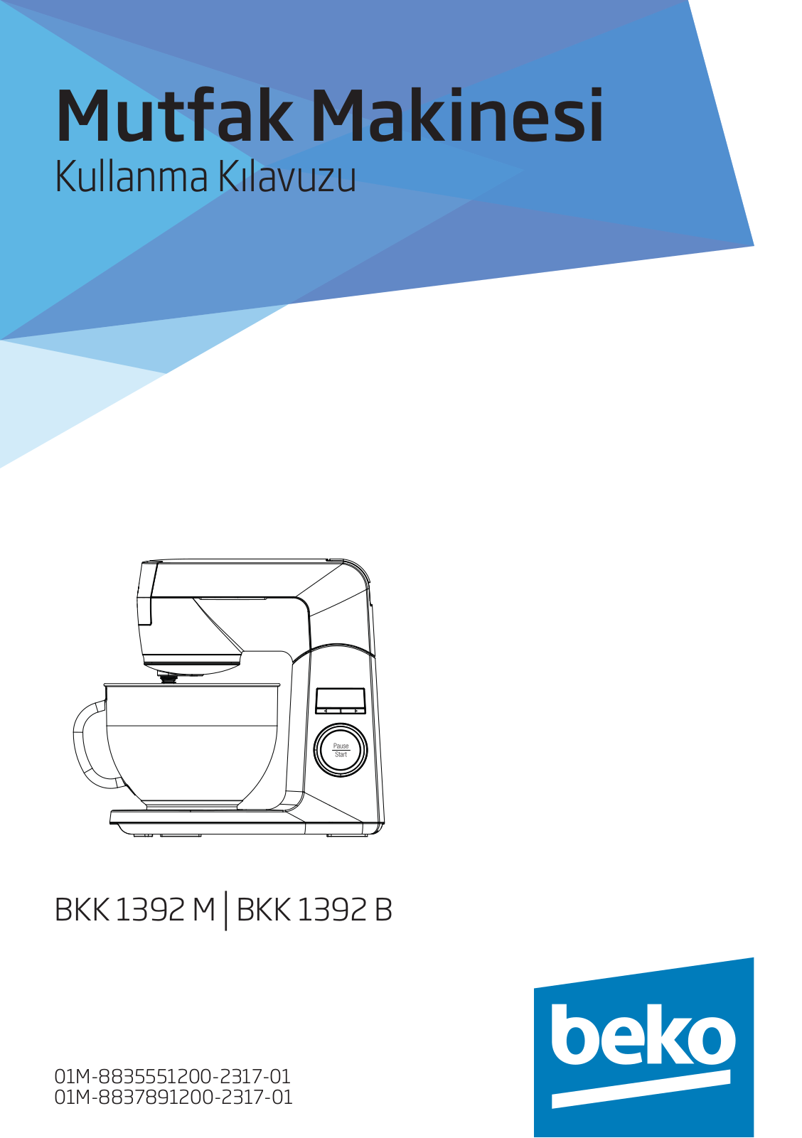 Beko BKK 1392 M, BKK 1392 B User manual