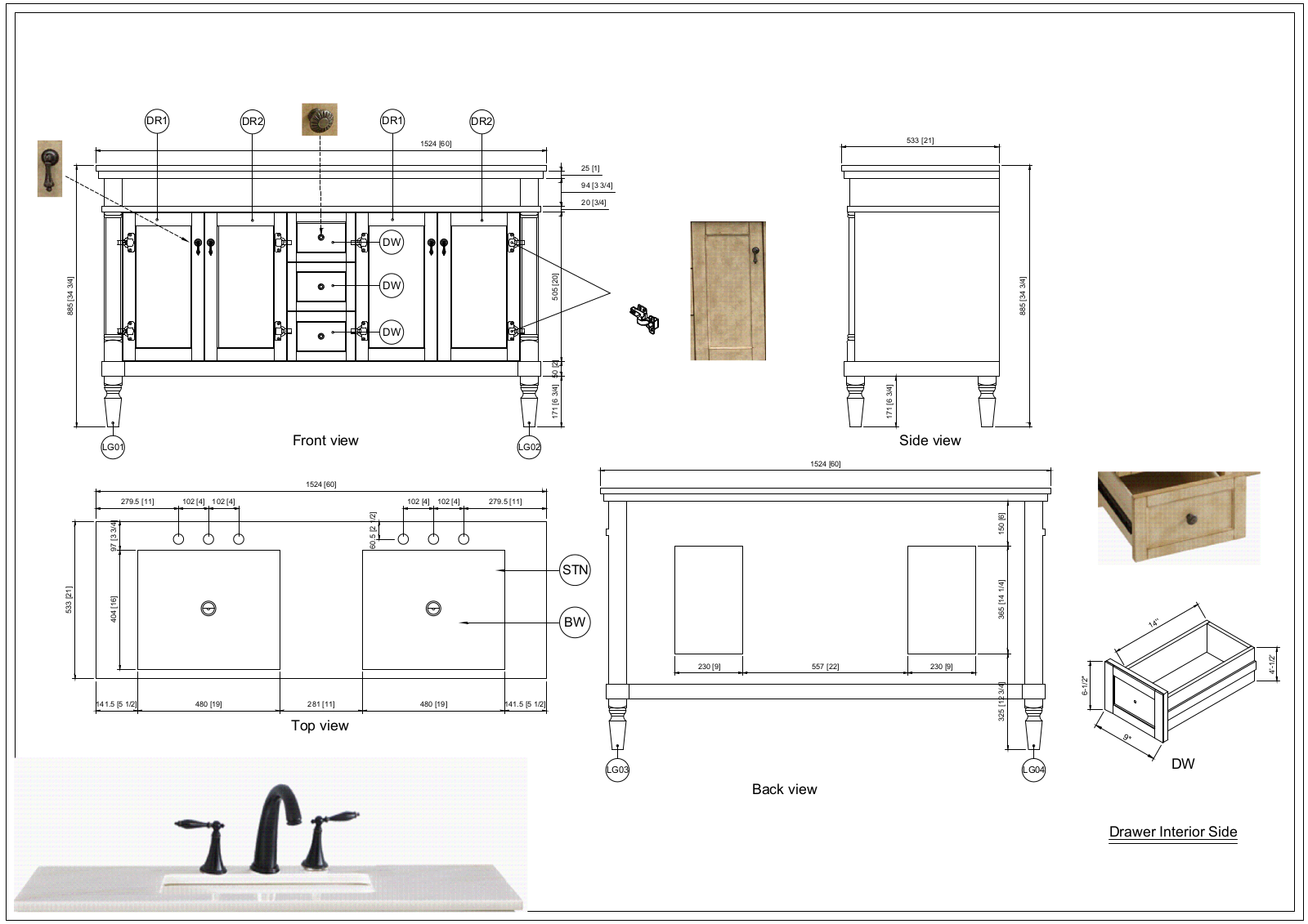 Joss & Main W004216945 Dimensions - ManualMachine.com