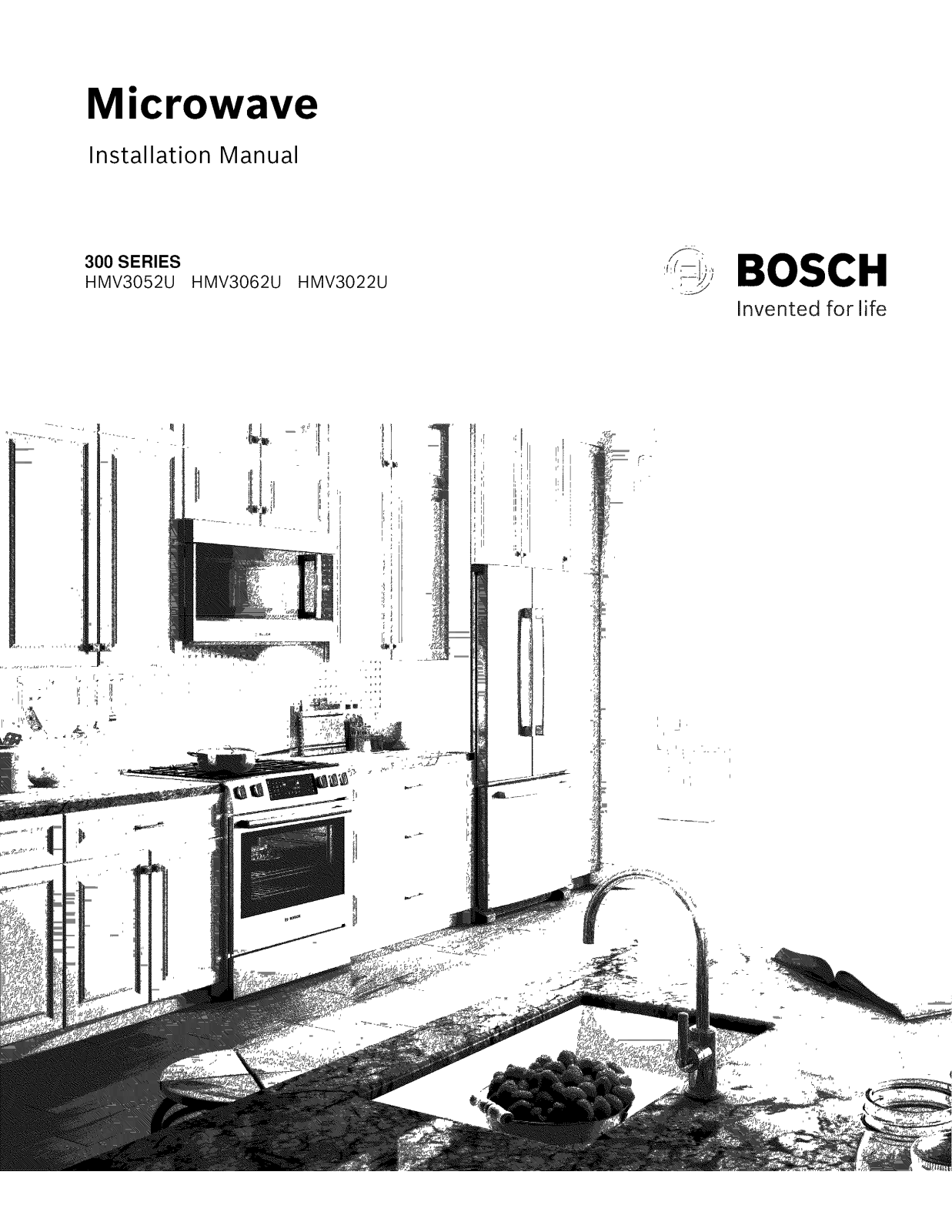 Bosch HMV3062U/02, HMV3052U/02, HMV3022U/02, HMV3022U/01 Installation Guide