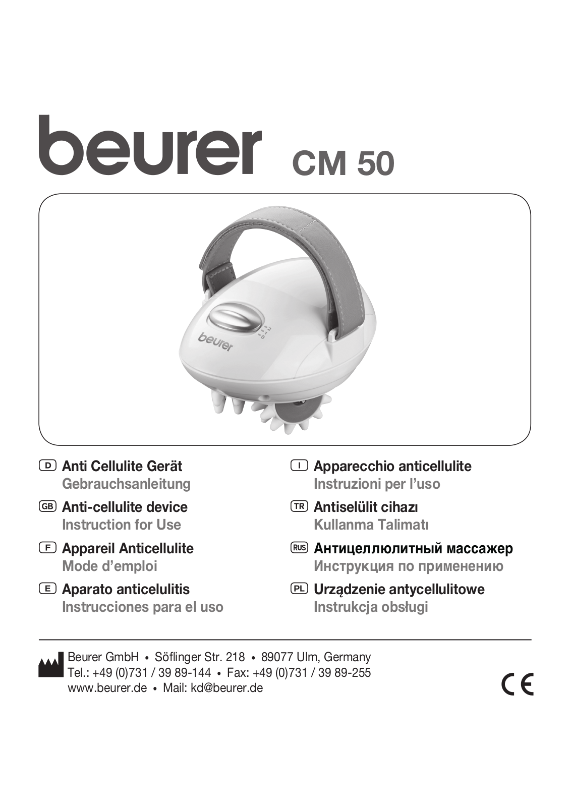 BEURER CM50 User Manual