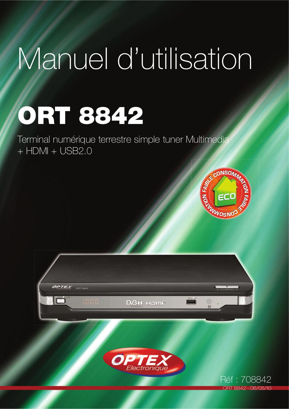 OPTEX ORT 8842 User Manual