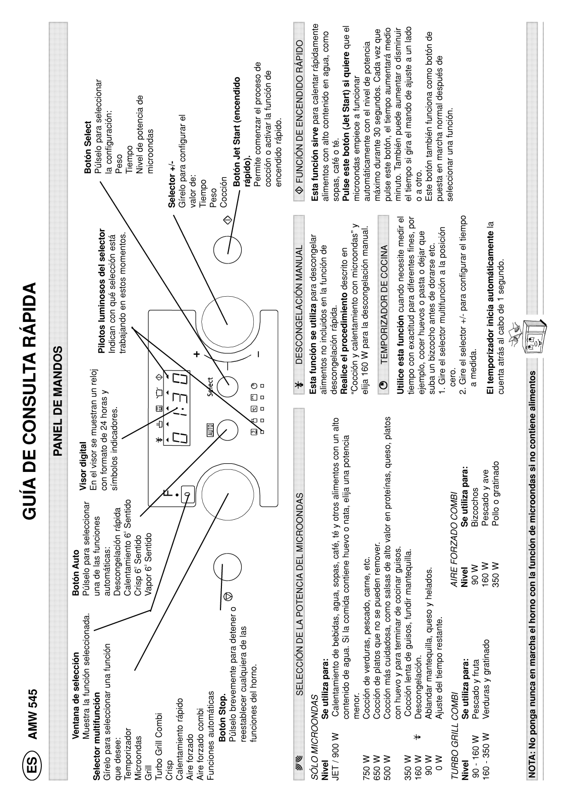 Whirlpool AMW 545 NB User Manual