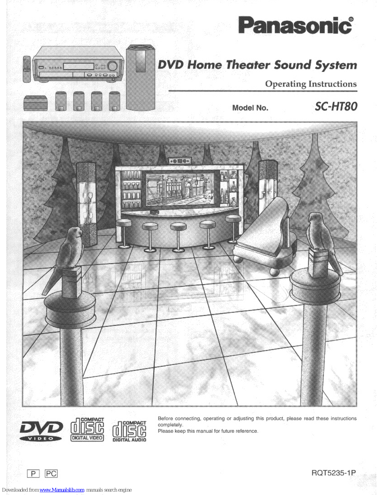 Panasonic SB-AFC80, SB-AFC285, SB-W80 Operating Instructions Manual