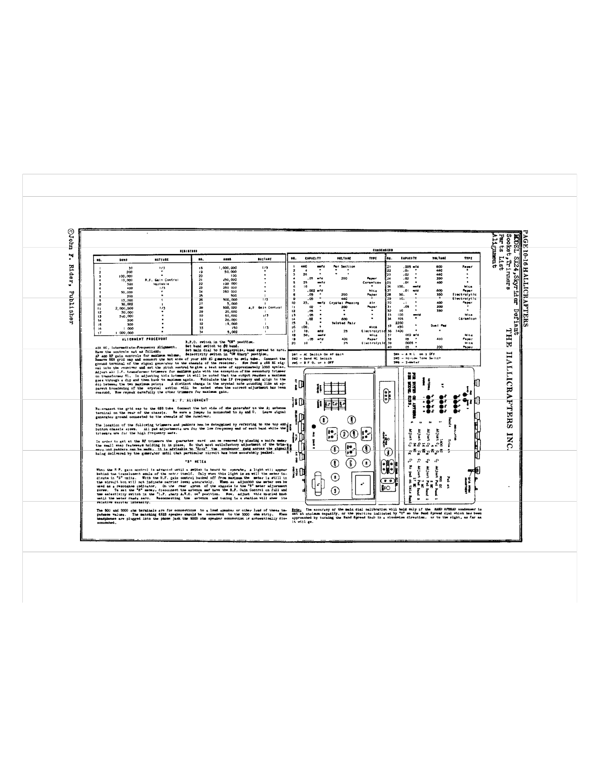 HALLICRAFTER SX-24 INFO