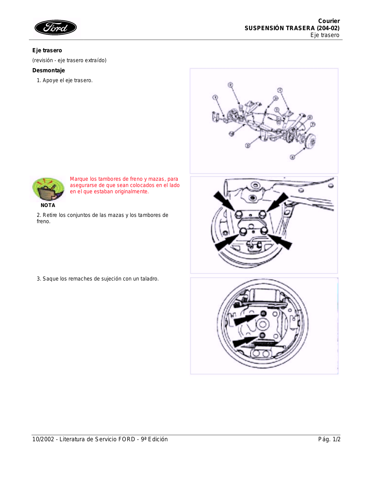 Ford Courier 2004 User Manual