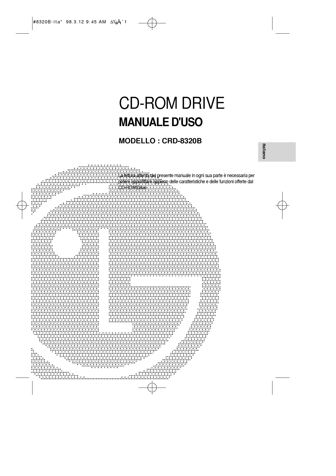 Lg CRD-8320B User Manual