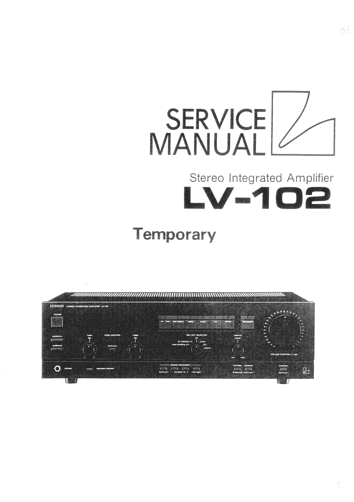 Luxman LV-102 Service Manual