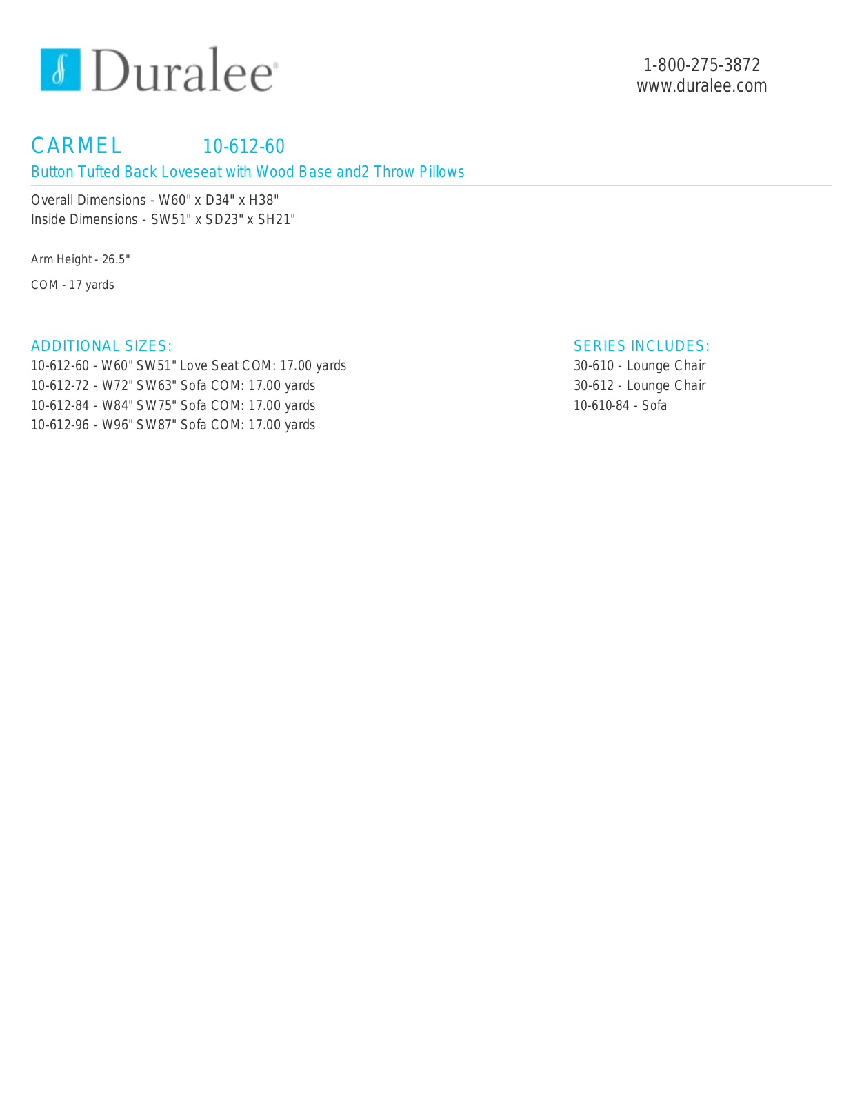 Duralee DFFP1158 Specifications - ManualMachine.com
