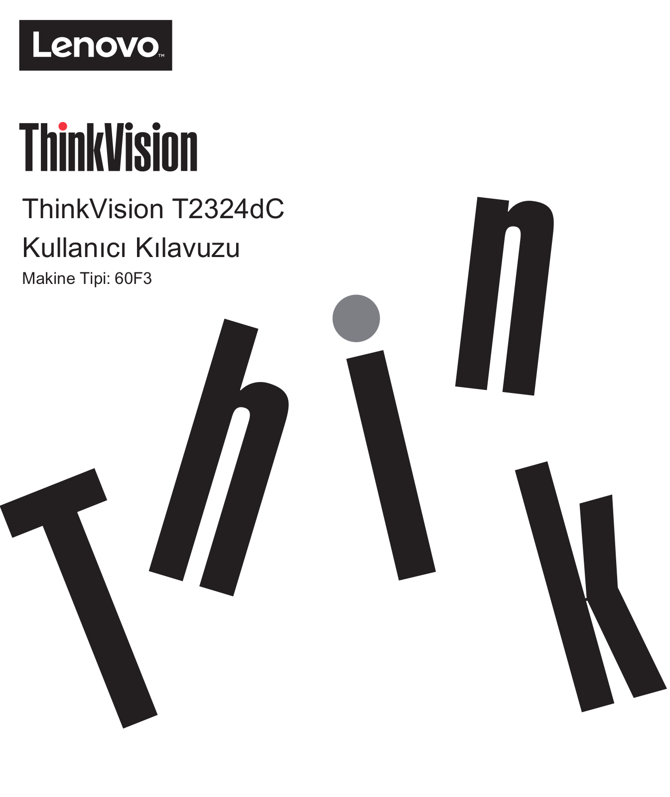 Lenovo ThinkVision T2324dC User guide