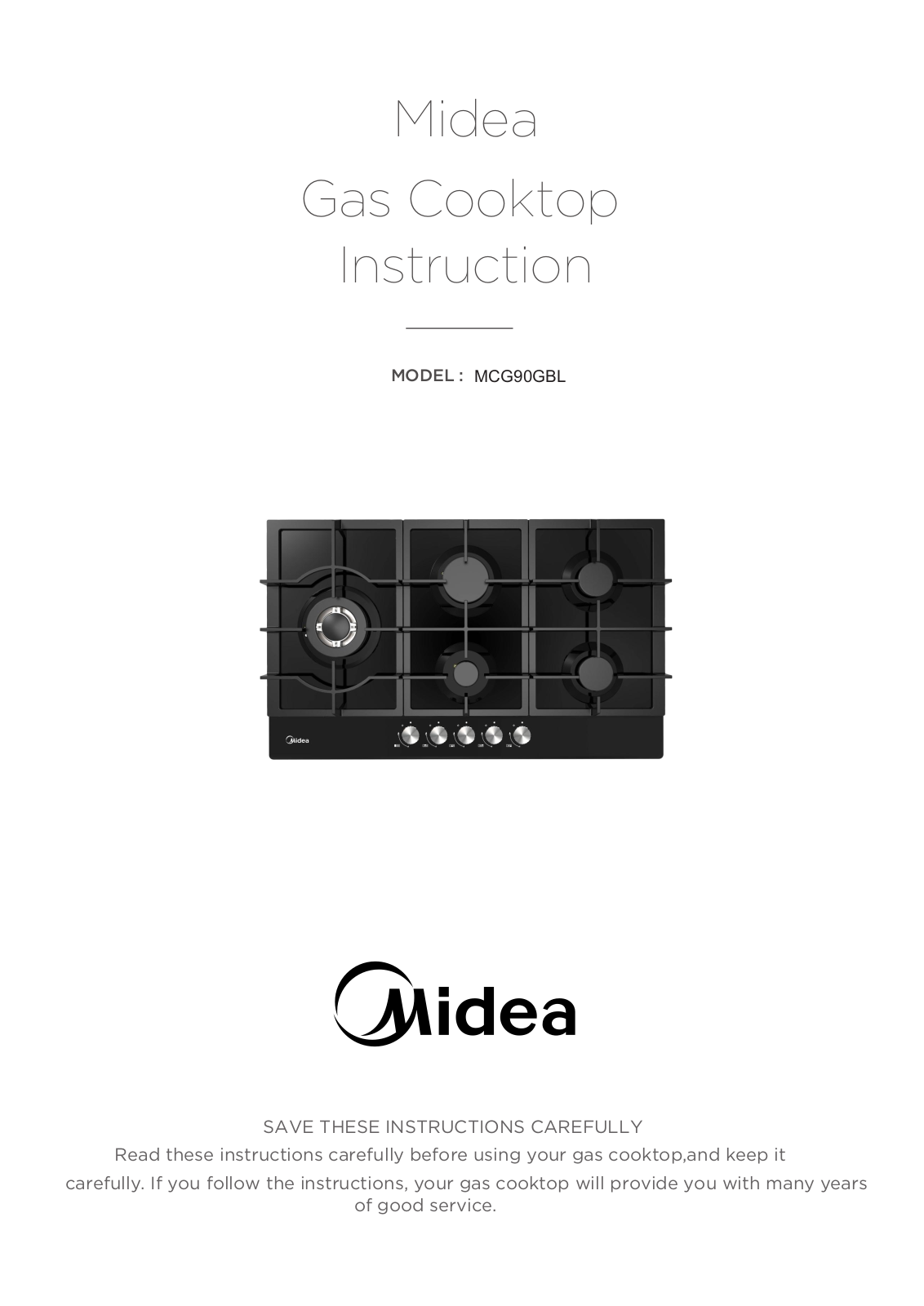 Midea MCG90GBL User Manual