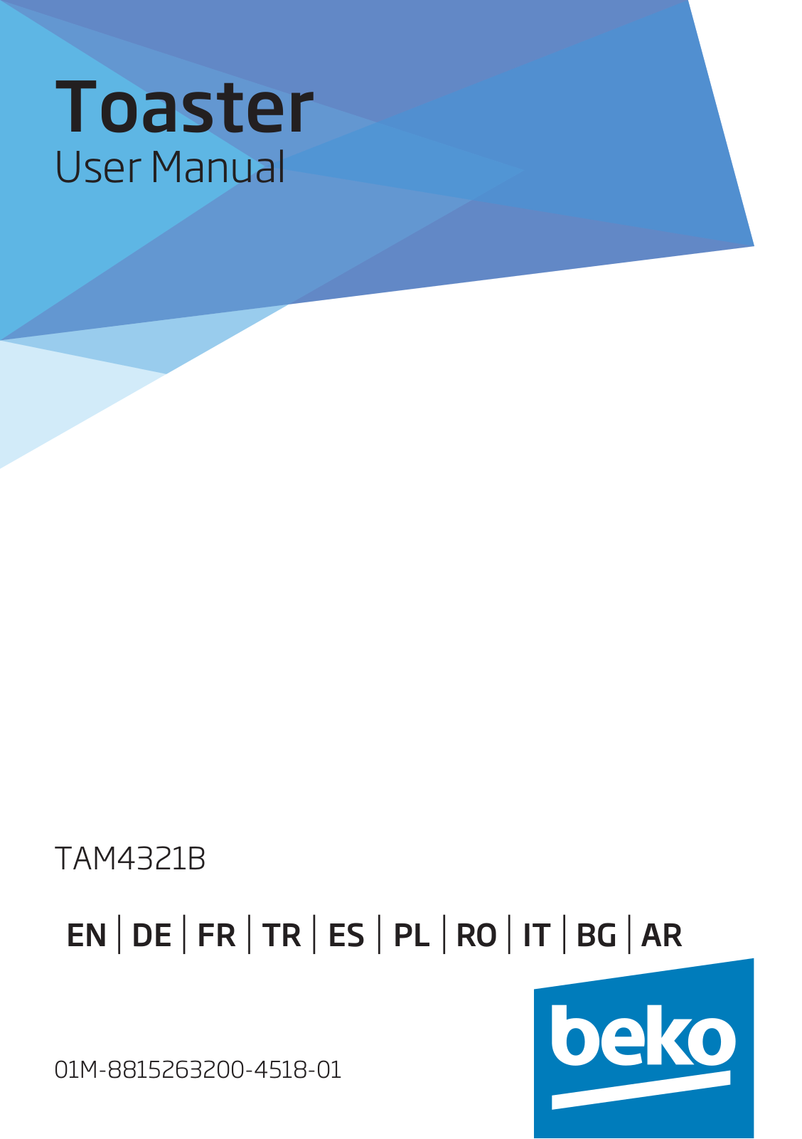 Beko TAM4321B User manual