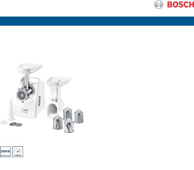 Bosch MFW3X14W Product sheet