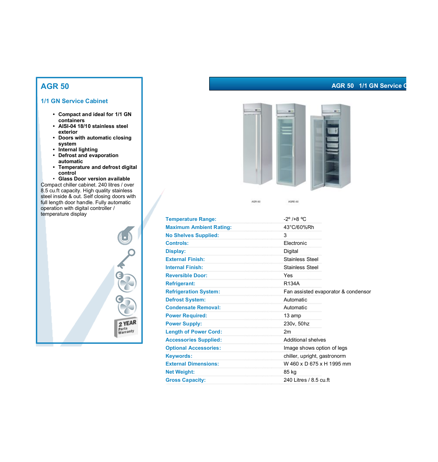 Valera AGR 50 DATASHEET