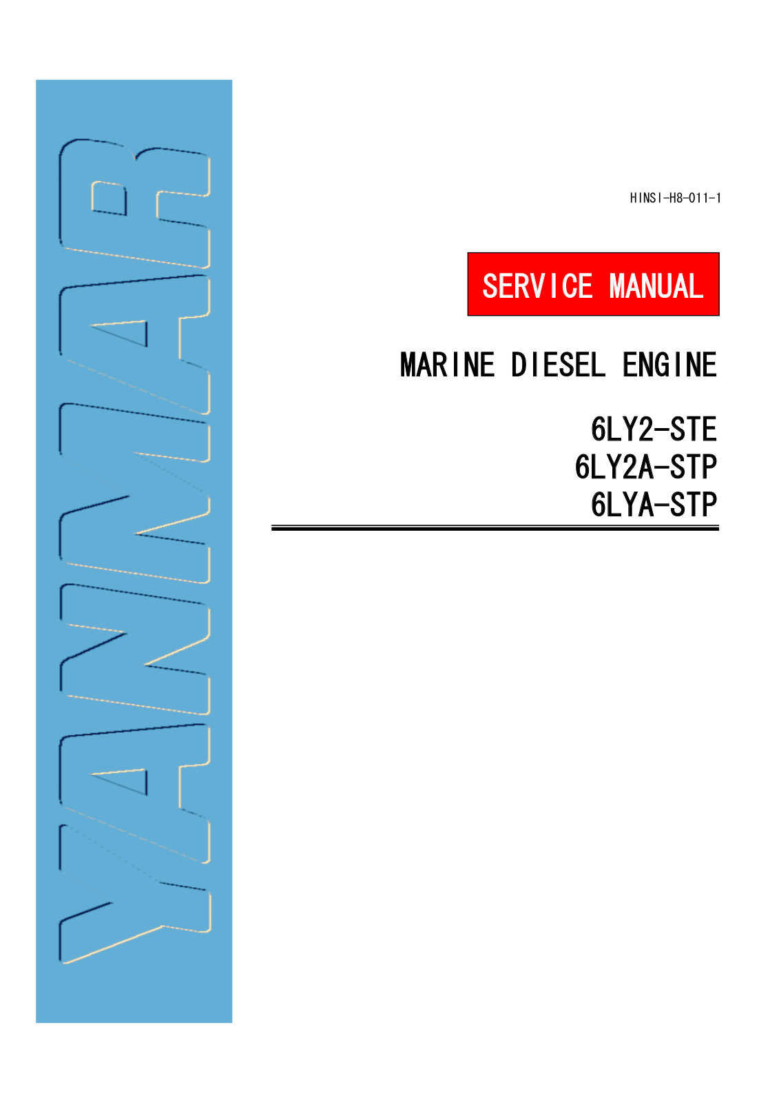 Yanmar 6LY2-STE, 6LY2A-STP, 6LYA-STP Service Manual