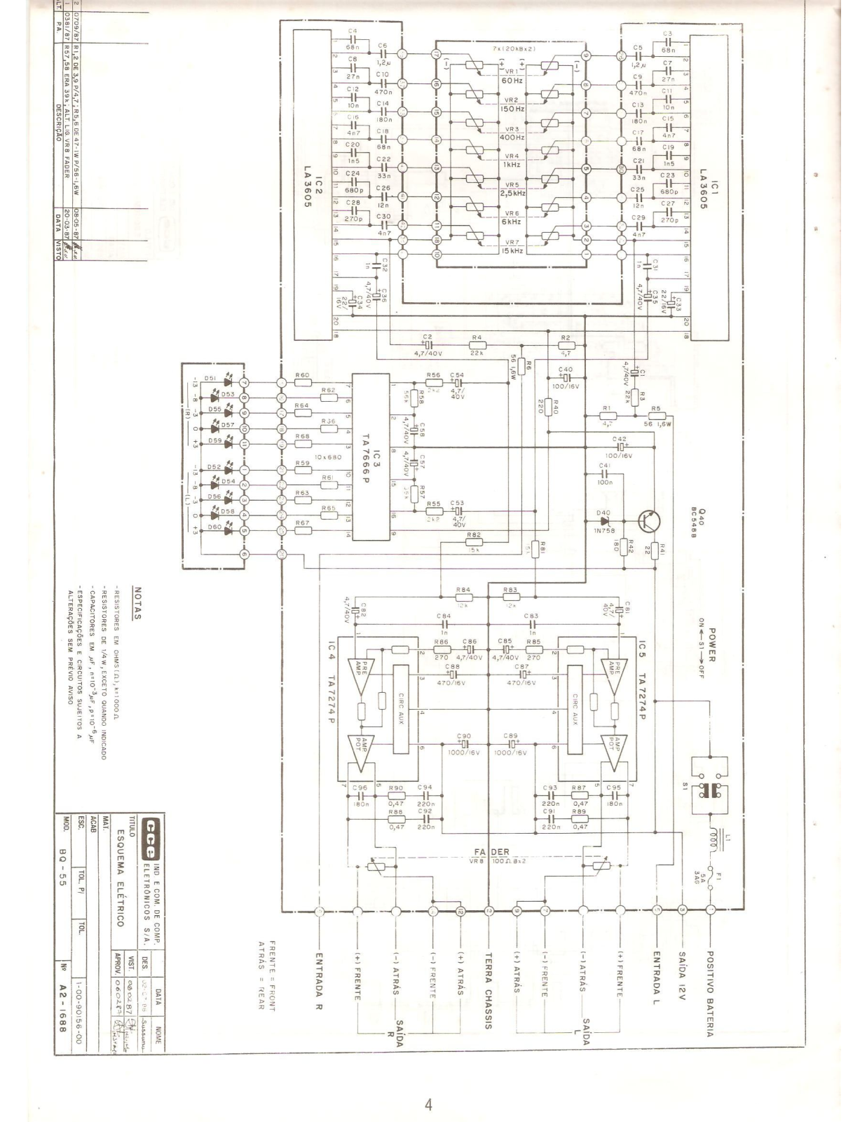 CCE BQ-55 Schematic