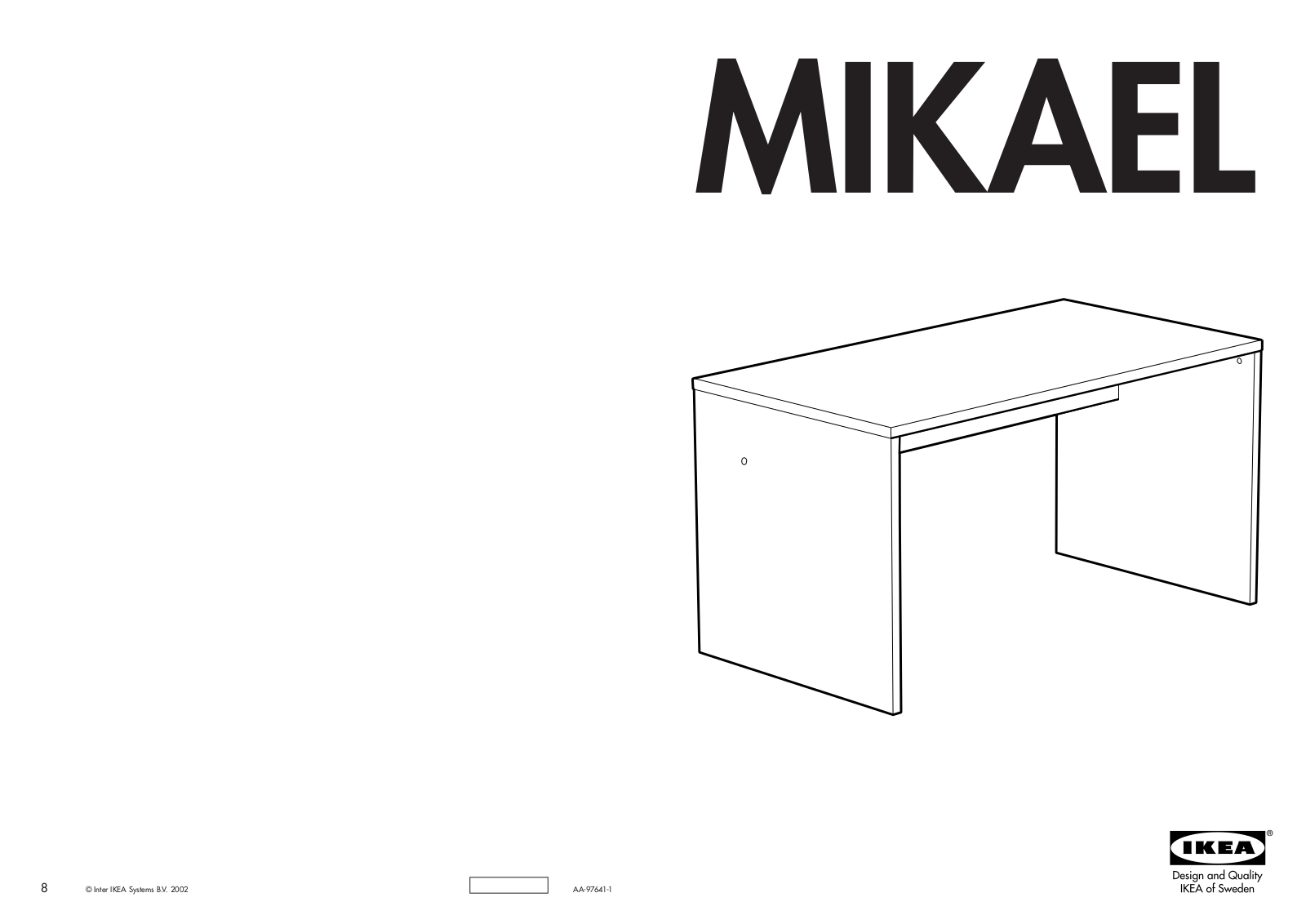 IKEA MIKAEL User Manual
