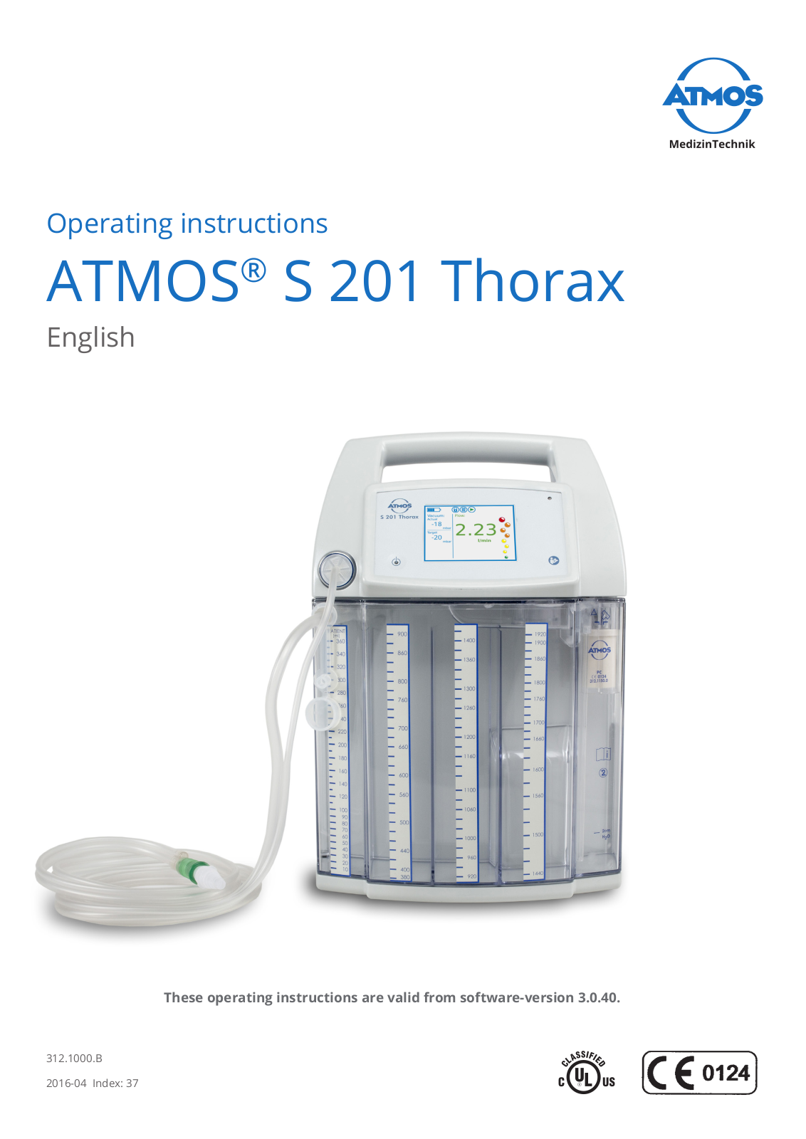 Atmos Thorax S 201 Operating Instructions Manual